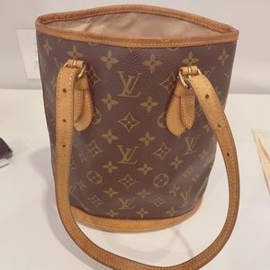 Louis Vuitton Petit Bucket Bag.